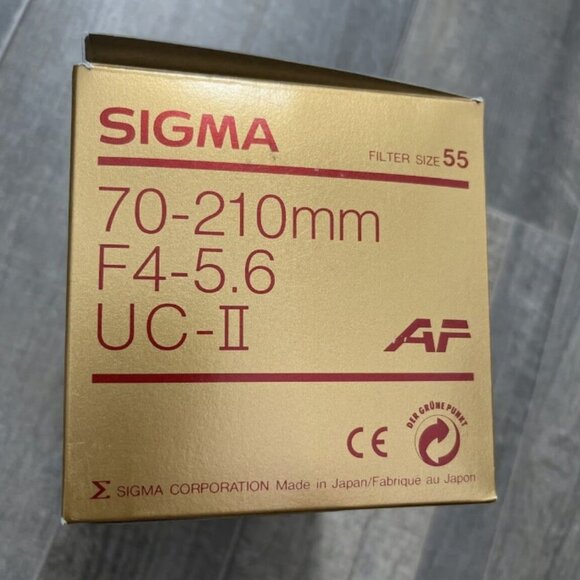 SIGMA 70-210MM F4-5.6 UC-II AF for M-AF ( New in Box ) For Minolta